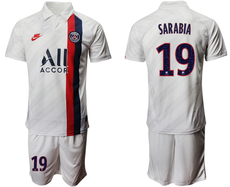 2019-20 Paris Saint-Germain 19 SARABIA Third Away Soccer Jersey