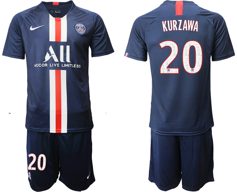 2019-20-Paris-Saint-Germain-20-KURZAWA-Home-Soccer-Jersey