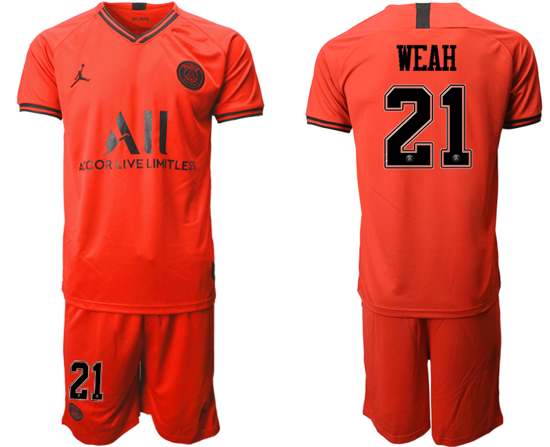 2019-20 Paris Saint-Germain 21 WEAH Away Soccer Jersey.