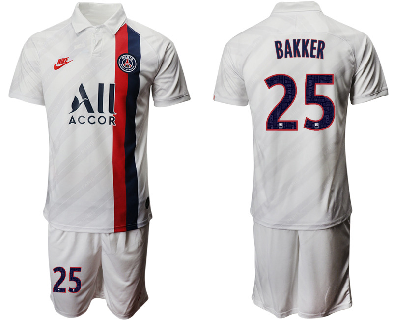 2019-20 Paris Saint-Germain 25 BAKKER Third Away Soccer Jersey