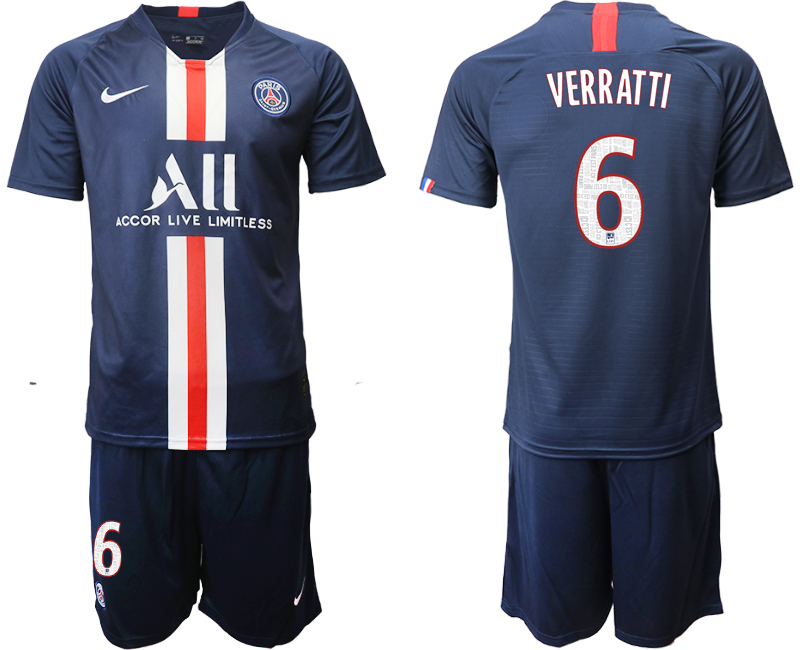 2019-20-Paris-Saint-Germain-6-VERRATTI-Home-Soccer-Jersey