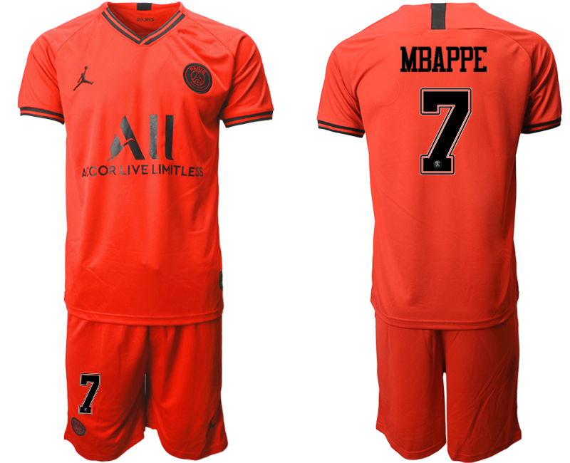 2019-20 Paris Saint-Germain 7 MBAPPE Away Soccer Jersey