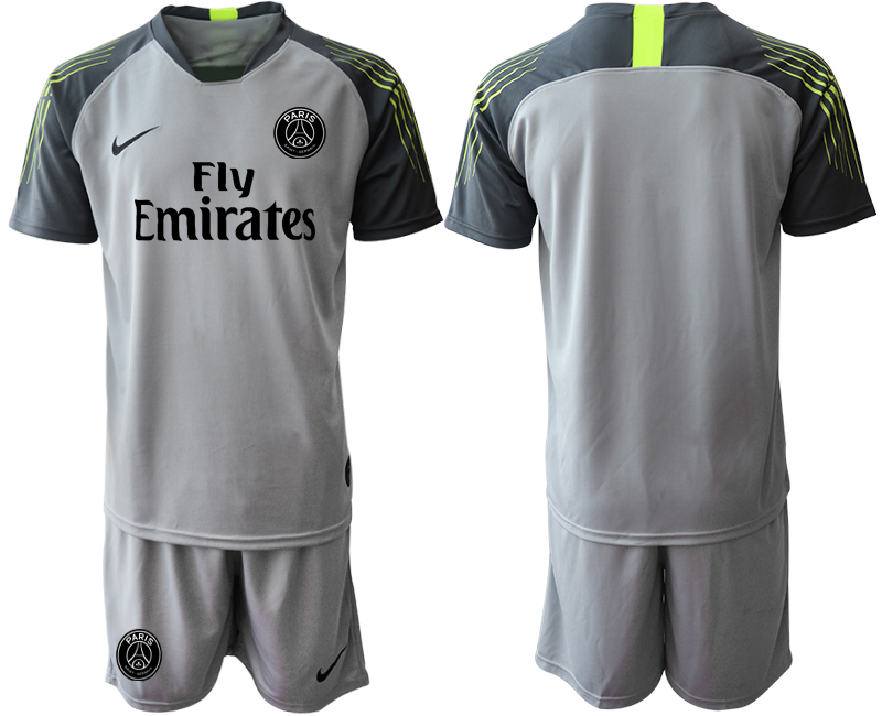 2019-20 Paris Saint-Germain Gray Goalkeeper Soccer Jersey