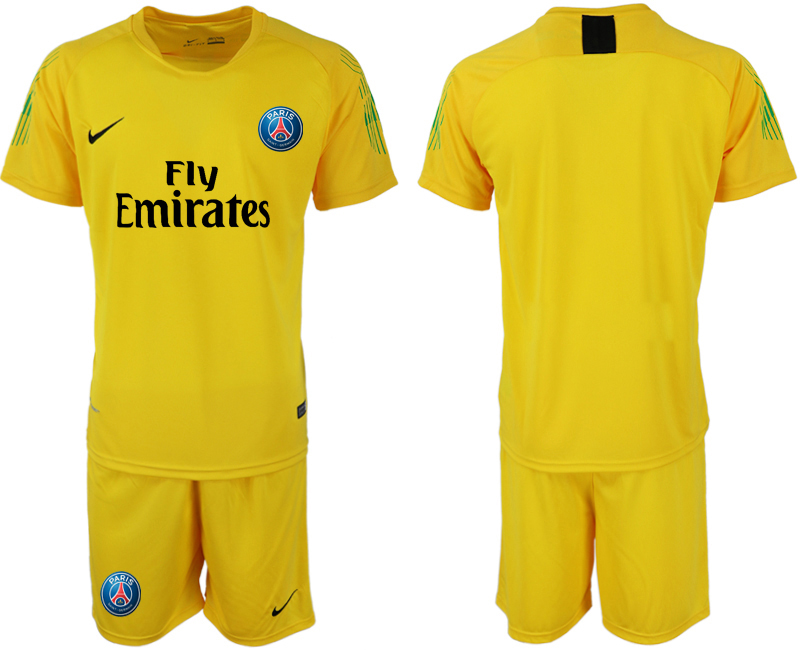 2019-20-Paris-Saint-Germain-Yellow-Goalkeeper-Soccer-Jersey