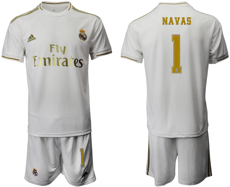 2019-20 Real Madrid 1 NAVAS Home Soccer Jersey