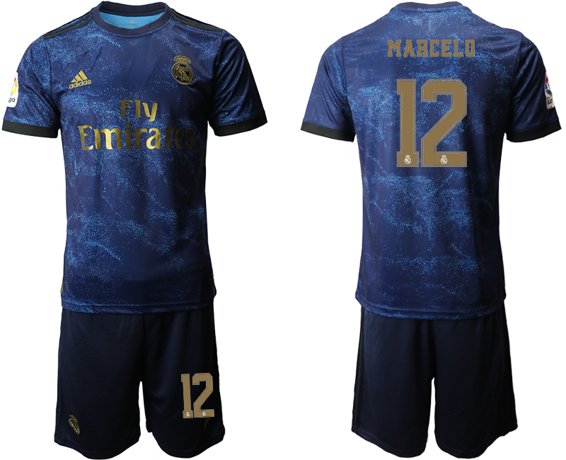 2019-20 Real Madrid 12 MARCELO Third Away Soccer Jersey.