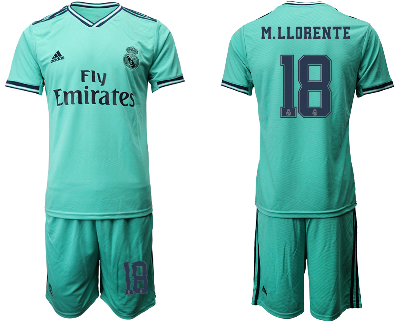 2019-20 Real Madrid 18 M.LLORENTE Third Away Soccer Jersey