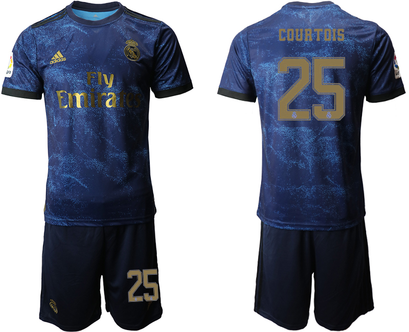 2019-20 Real Madrid 25 COURTOIS Third Away Soccer Jersey.