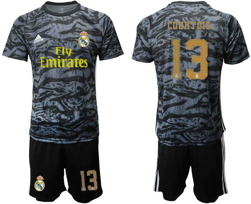 2019-20 Real Madrid Black Goalkeeper Soccer Jersey