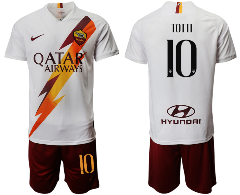 2019-20 Roma 10 TOTTI Away Soccer Jersey