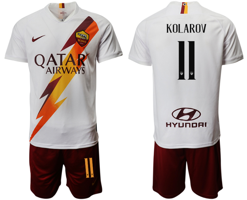 2019-20 Roma 11 KOLAROV Away Soccer Jersey