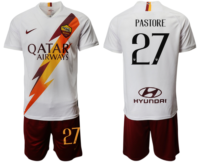 2019-20 Roma 27 PASTORE Away Soccer Jersey