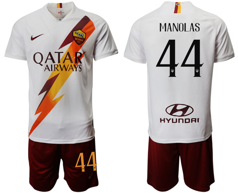 2019-20 Roma 44 MANOLAS Away Soccer Jersey