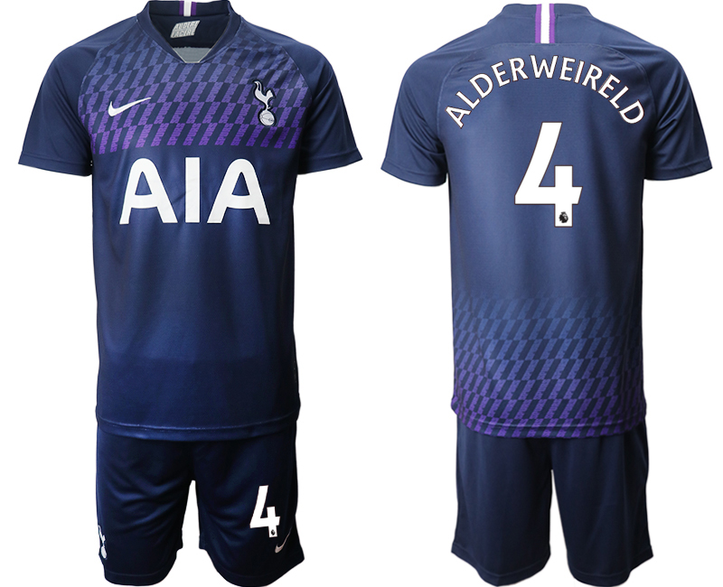 2019-20 Tottenham Hotspur 4 ALDERWEIRELD Away Soccer Jersey