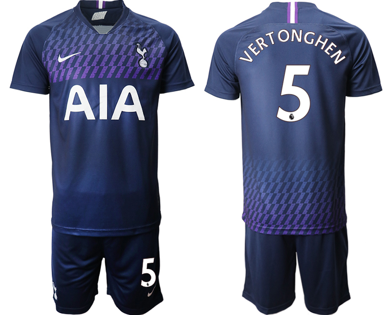 2019-20 Tottenham Hotspur 5 VERTONGHEN Away Soccer Jersey