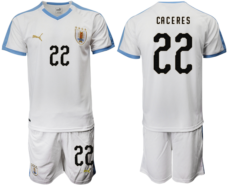 2019-20-Uruguay-22-CACERES-Away-Soccer-Jersey