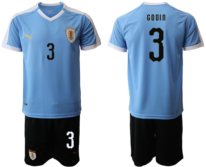 2019-20-Uruguay-3-GODIN-Home-Soccer-Jersey