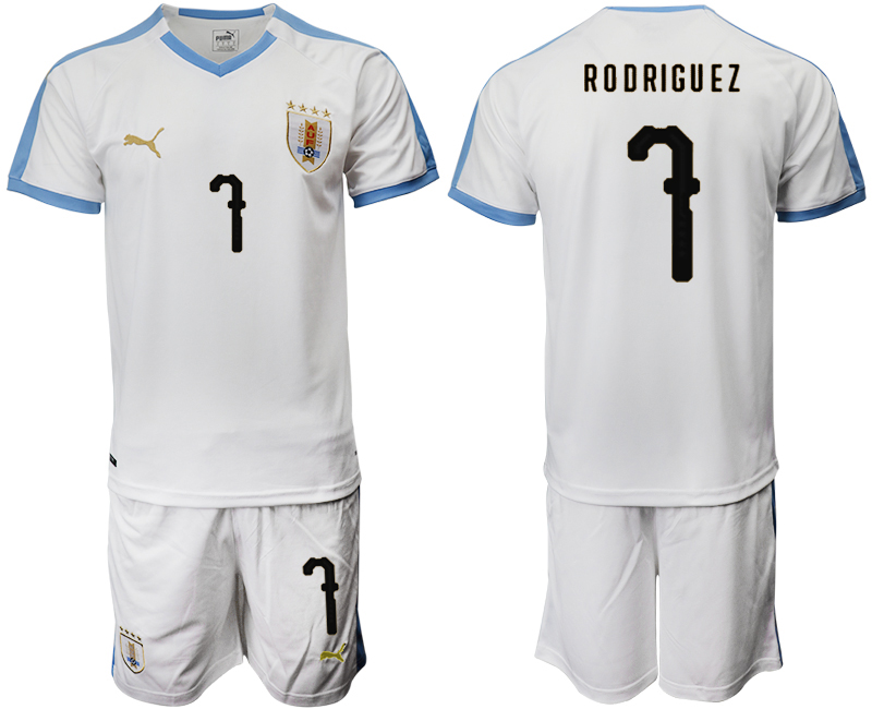 2019-20-Uruguay-7-RODRIGUEZ-Away-Soccer-Jersey