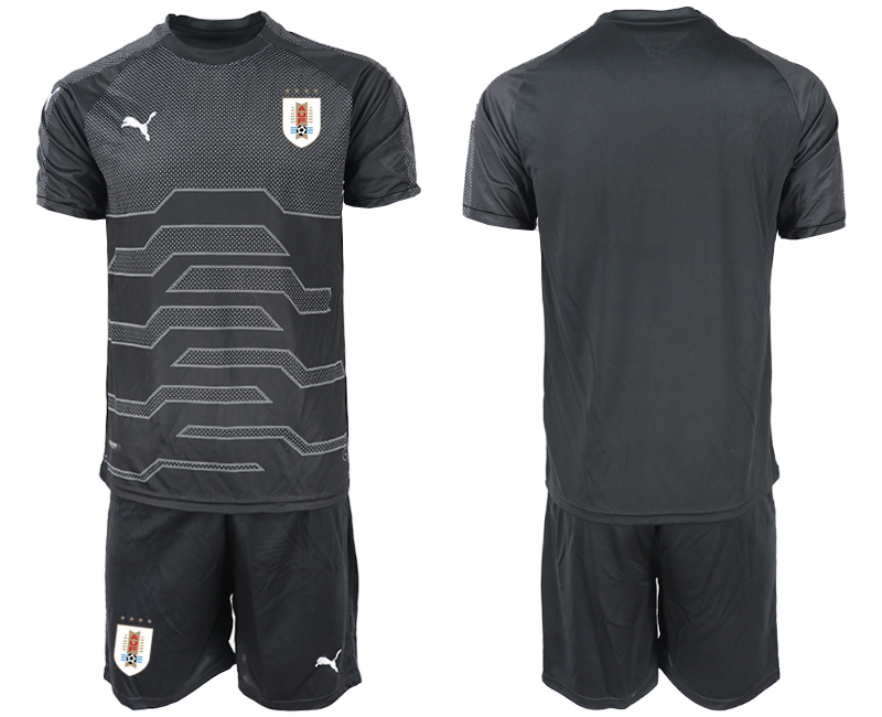 2019-20-Uruguay-Black-Goalkeeper-Soccer-Jersey