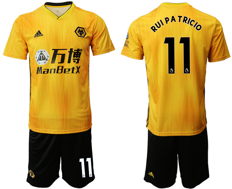 2019-20 Wolverhampton Wanderers 11 RUI P A T RICIO Home Soccer Jersey