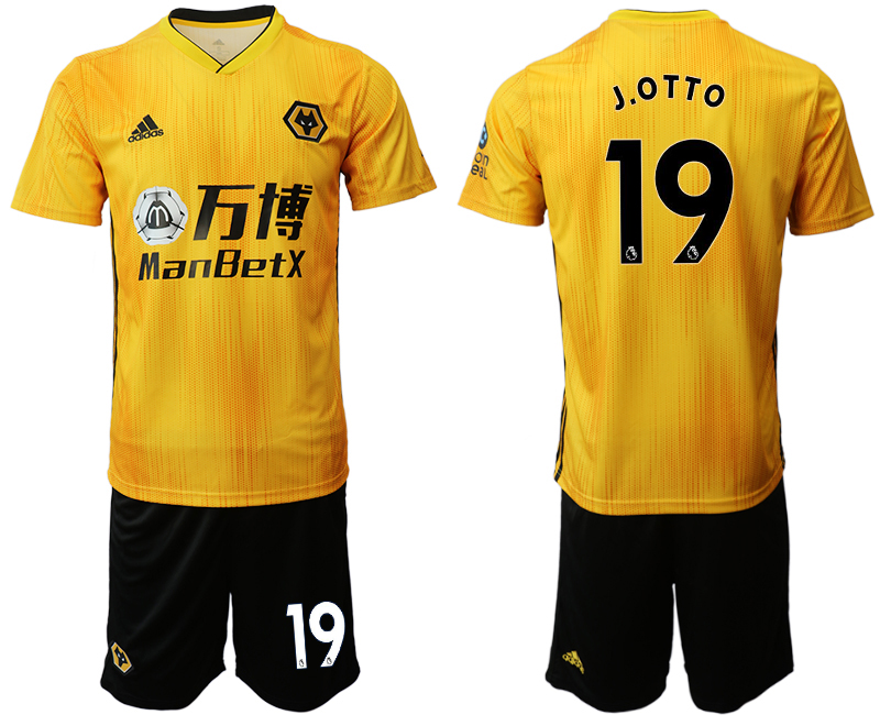 2019-20 Wolverhampton Wanderers 19 J.O T T O Home Soccer Jersey