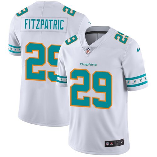 Miami Dolphins #29 Minkah Fitzpatrick Nike White Team Logo Vapor Limited NFL Jersey