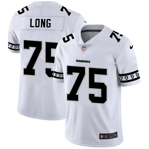 Oakland Raiders #75 Howie Long Nike White Team Logo Vapor Limited NFL Jersey