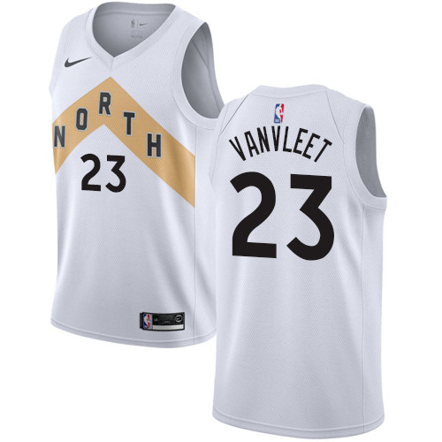 Nike Raptors #23 Fred VanVleet White NBA Swingman City Edition Jersey