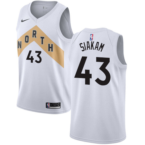 Nike Raptors #43 Pascal Siakam White NBA Swingman City Edition Jersey