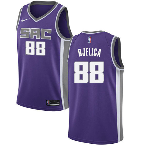 Nike Kings #88 Nemanja Bjelica Purple NBA Swingman Icon Edition Jersey