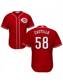 Women's Cincinnati Reds #58 Luis Castillo Authentic Red Alternate Cool Base Jersey