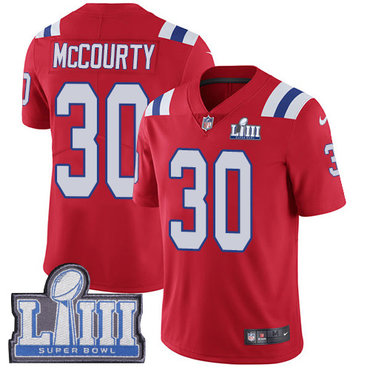 #30 Limited Jason McCourty Red Nike NFL Alternate Youth Jersey New England Patriots Vapor Untouchable Super Bowl LIII Bound