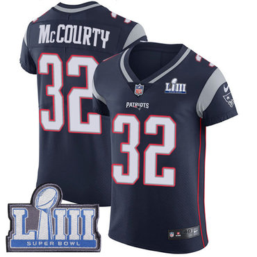 #32 Elite Devin McCourty Navy Blue Nike NFL Home Men's Jersey New England Patriots Vapor Untouchable Super Bowl LIII Bound