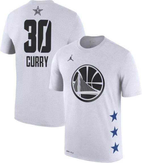 Jordan Men's 2019 NBA All-Star Game #30 Steph Curry Dri-FIT White T-Shirt