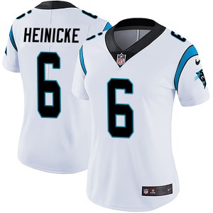 Women's Carolina Panthers Nike #6 Taylor Heinicke Limited White Vapor Untouchable Jersey