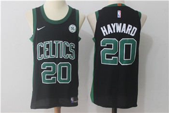 Nike Boston Celtics #20 Gordon Hayward Black Jersey