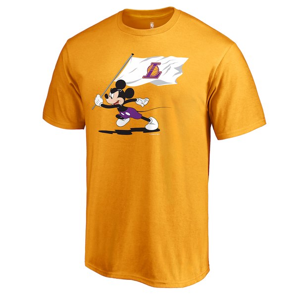 Men's Los Angeles Lakers Fanatics Branded Gold Disney Fly Your Flag T-Shirt