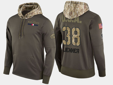 Nike Columbus Blue Jackets 38 Boone Jenner Olive Salute To Service Pullover Hoodie