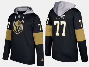 Adidas Vegas Golden Knights 77 Brad Hunt Name And Number Black Hoodie