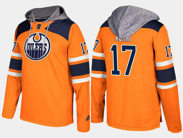 Adidas Edmonton Oilers 17 Jari Kurri Orange Name And Number Hoodie