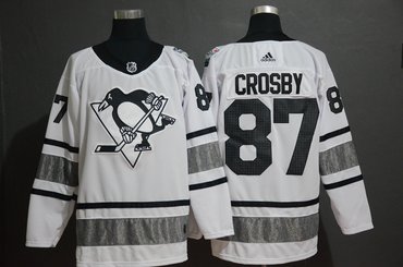 Men's Pittsburgh Penguins 87 Sidney Crosby White 2019 NHL All-Star Game Adidas Jersey