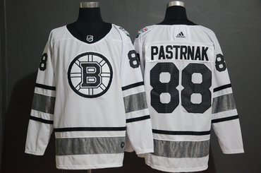 Men's Boston Bruins 88 David Pastrnak White 2019 NHL All-Star Game Adidas Jersey