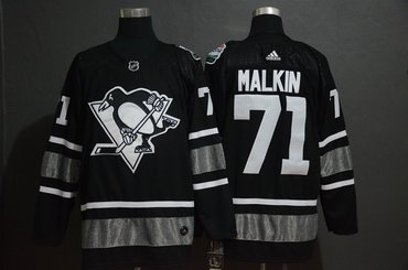 Men's Pittsburgh Penguins 71 Evgeni Malkin Black 2019 NHL All-Star Game Adidas Jersey