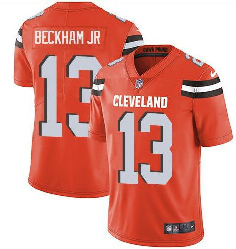 Nike Cleveland Browns 13 Odell Beckham Jr Orange Vapor Untouchable Limited Jersey