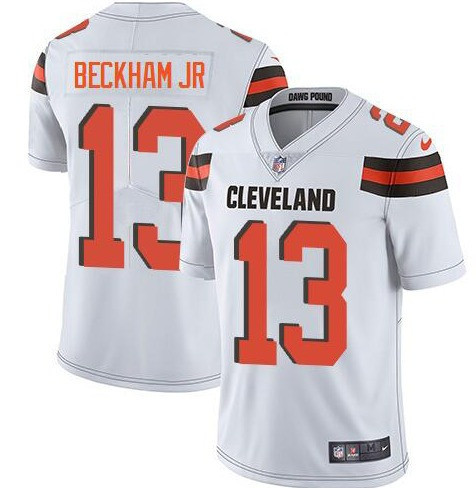 Nike Cleveland Browns 13 Odell Beckham Jr White Vapor Untouchable Limited Jersey