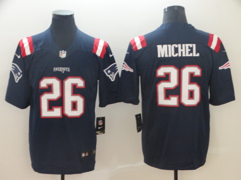 Nike New England Patriots 26 Sony Michel Navy Color Rush Limited Jersey