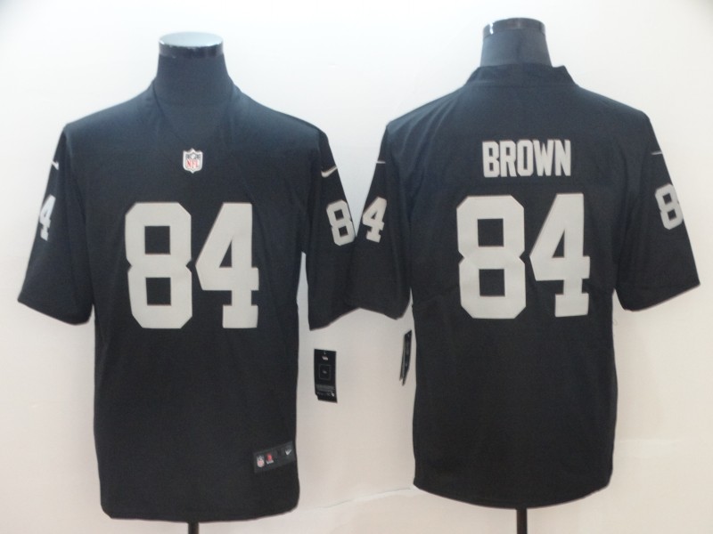 Men's Oakland Raiders 84 Antonio Brown Black Vapor Untouchable Limited Jersey