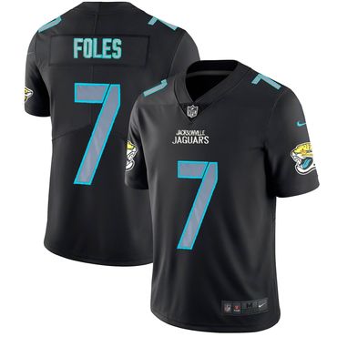 Nike Jacksonville Jaguars 7 Nick Foles Black Impact Rush Limited Jersey