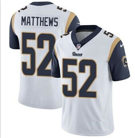 Nike Los Angeles Rams #52 Clay Matthews White Vapor Untouchable Limited Jersey