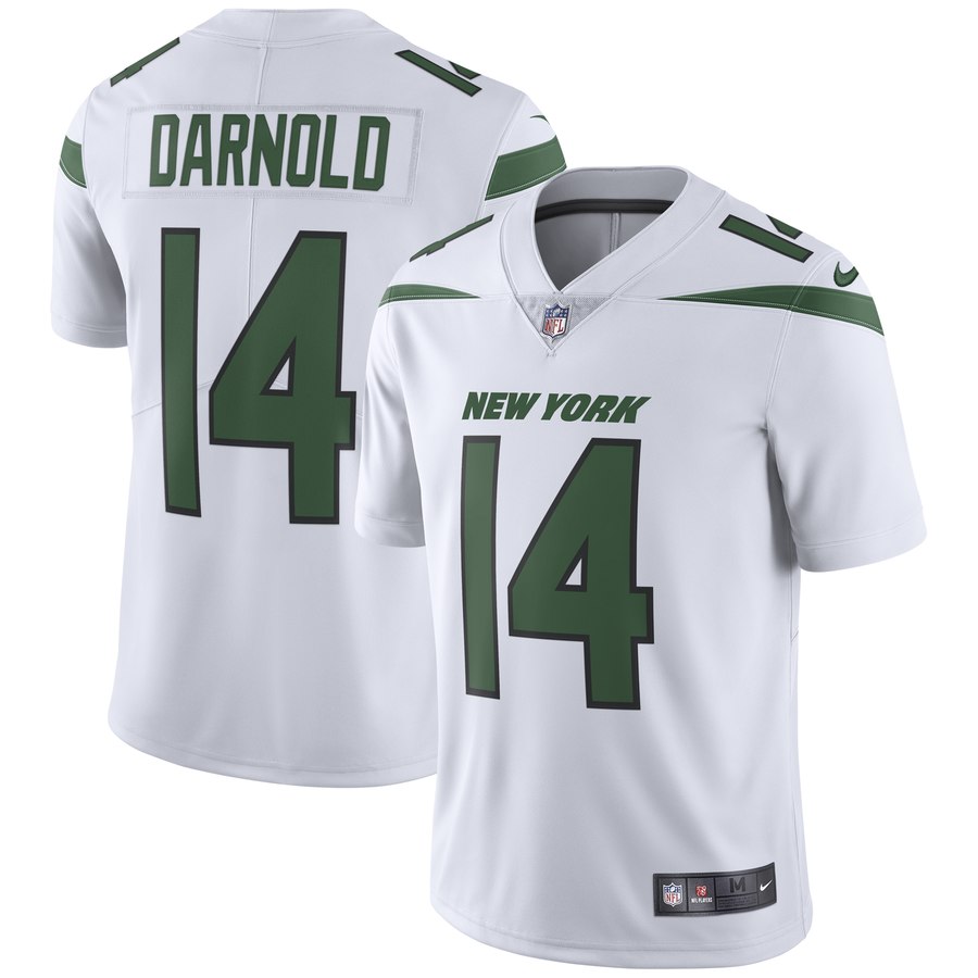 Youth Nike Jets 14 Sam Darnold White New 2019 Vapor Untouchable Limited Jersey